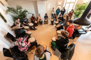 teambuilding-drum-circle-overhead-shot