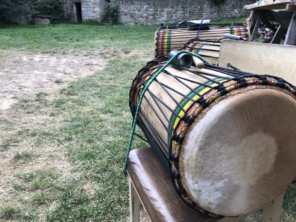 african-bass-drums-dunduns-outdoors